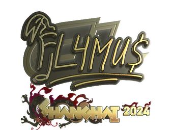 Sticker | FL4MUS (Gold) | Shanghai 2024 image