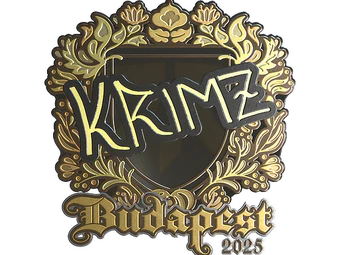 Sticker | KRIMZ (Gold) | Budapest 2025 image