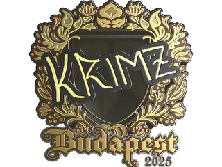 Sticker | KRIMZ (Gold) | Budapest 2025