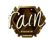 Sticker | rain (Gold) | London 2018 image