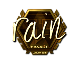 Sticker | rain (Gold) | London 2018 image