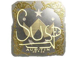 Sticker | susp (Gold) | Austin 2025