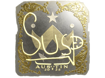 Sticker | susp (Gold) | Austin 2025 image
