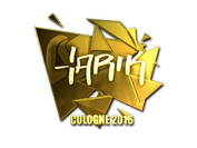 Sticker | tarik (Gold) | Cologne 2016 image