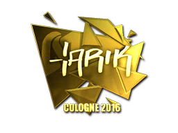 Sticker | tarik (Gold) | Cologne 2016 image
