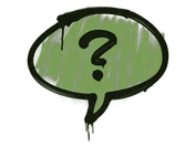 Sealed Graffiti | Question Mark (Battle Green) image