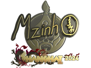 Sticker | mzinho (Gold) | Shanghai 2024