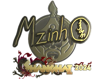 Sticker | mzinho (Gold) | Shanghai 2024 image