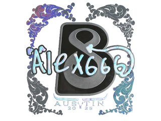 Sticker | alex666 (Holo) | Austin 2025