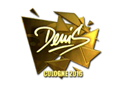 Sticker | denis (Gold) | Cologne 2016 image