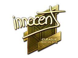 Sticker | innocent (Gold) | Boston 2018 image
