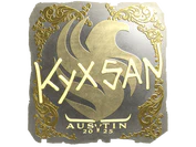Sticker | kyxsan (Gold) | Austin 2025 image