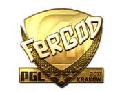 Sticker | fer (Gold) | Krakow 2017 image