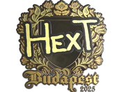 Sticker | HexT (Gold) | Budapest 2025 image