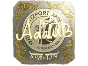 Sticker | adamb (Gold) | Austin 2025 image