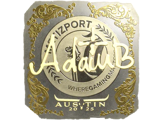 Sticker | adamb (Gold) | Austin 2025