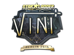 Sticker | VINI (Gold) | Berlin 2019 image