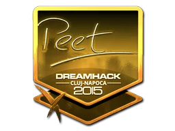 Sticker | peet (Gold) | Cluj-Napoca 2015