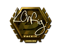 Sticker | k0nfig (Gold) | London 2018 image