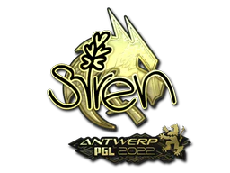 Sticker | S1ren (Gold) | Antwerp 2022 image