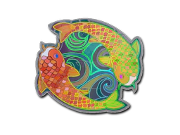 Sticker | Twin Koi (Holo) image