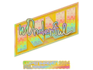 Sticker | w0nderful (Holo) | Copenhagen 2024