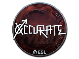 Sticker | xccurate (Foil) | Katowice 2019 image