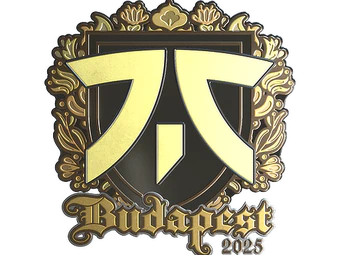 Sticker | fnatic (Gold) | Budapest 2025 image