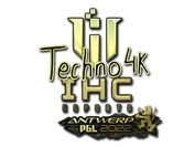 Sticker | Techno4K (Gold) | Antwerp 2022 image