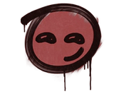 Sealed Graffiti | Smirk (Blood Red) image