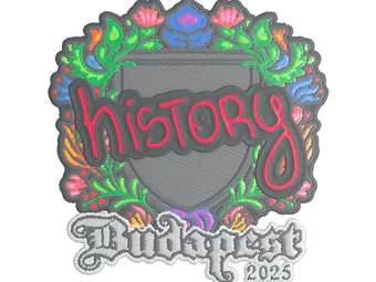 Sticker | History (Embroidered) | Budapest 2025 image