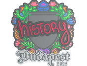 Sticker | History (Embroidered) | Budapest 2025 image