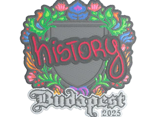 Sticker | History (Embroidered) | Budapest 2025