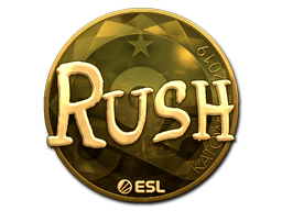 Sticker | RUSH (Gold) | Katowice 2019 image