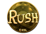 Sticker | RUSH (Gold) | Katowice 2019 image