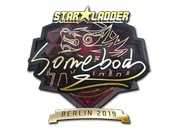 Sticker | somebody (Gold) | Berlin 2019 image