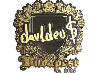 Sticker | dav1deuS (Gold) | Budapest 2025 image