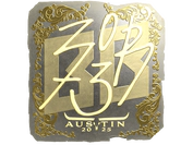 Sticker | zorte (Gold) | Austin 2025 image