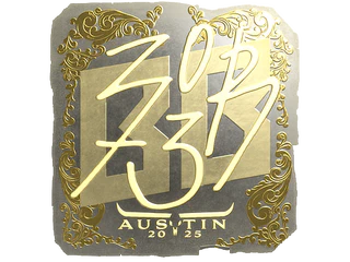 Sticker | zorte (Gold) | Austin 2025