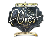 Sticker | f0rest (Gold) | Berlin 2019 image