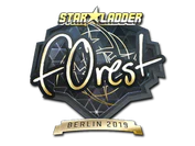 Sticker | f0rest (Gold) | Berlin 2019 image