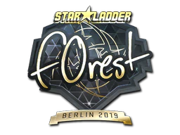 Sticker | f0rest (Gold) | Berlin 2019 image