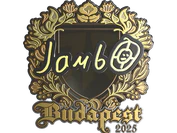 Sticker | jambo (Gold) | Budapest 2025 image