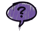 Sealed Graffiti | Question Mark (Monster Purple) image