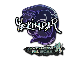Sticker | YEKINDAR (Glitter) | Antwerp 2022 image