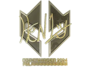 Sticker | HEN1 (Gold) | Copenhagen 2024 image