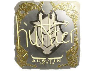 Sticker | huNter- (Gold) | Austin 2025