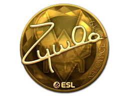 Sticker | ZywOo (Gold) | Katowice 2019 image