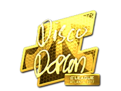 Sticker | disco doplan (Gold) | Atlanta 2017 image