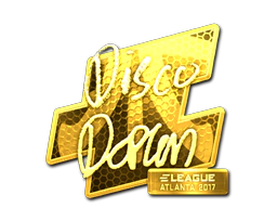 Sticker | disco doplan (Gold) | Atlanta 2017 image